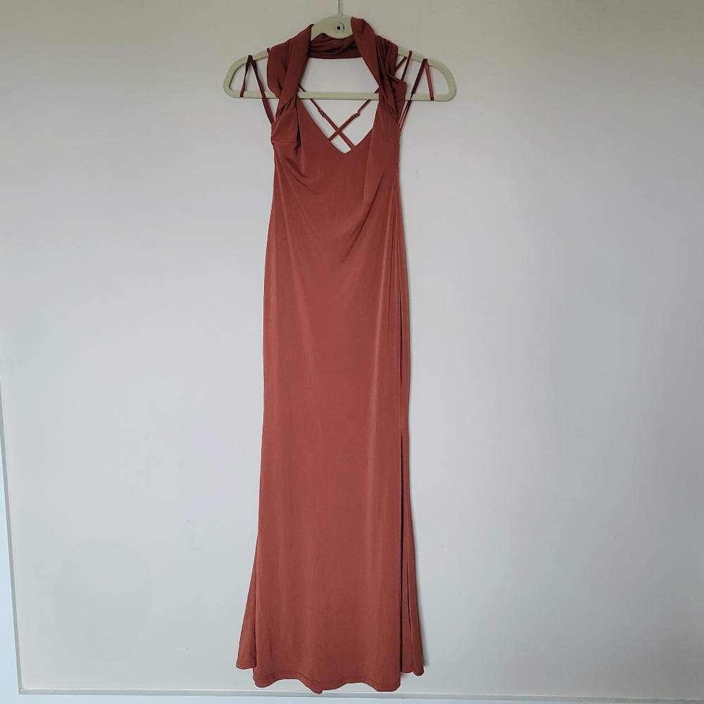 Here‎ Comes The Sun Halter Maxi Dress